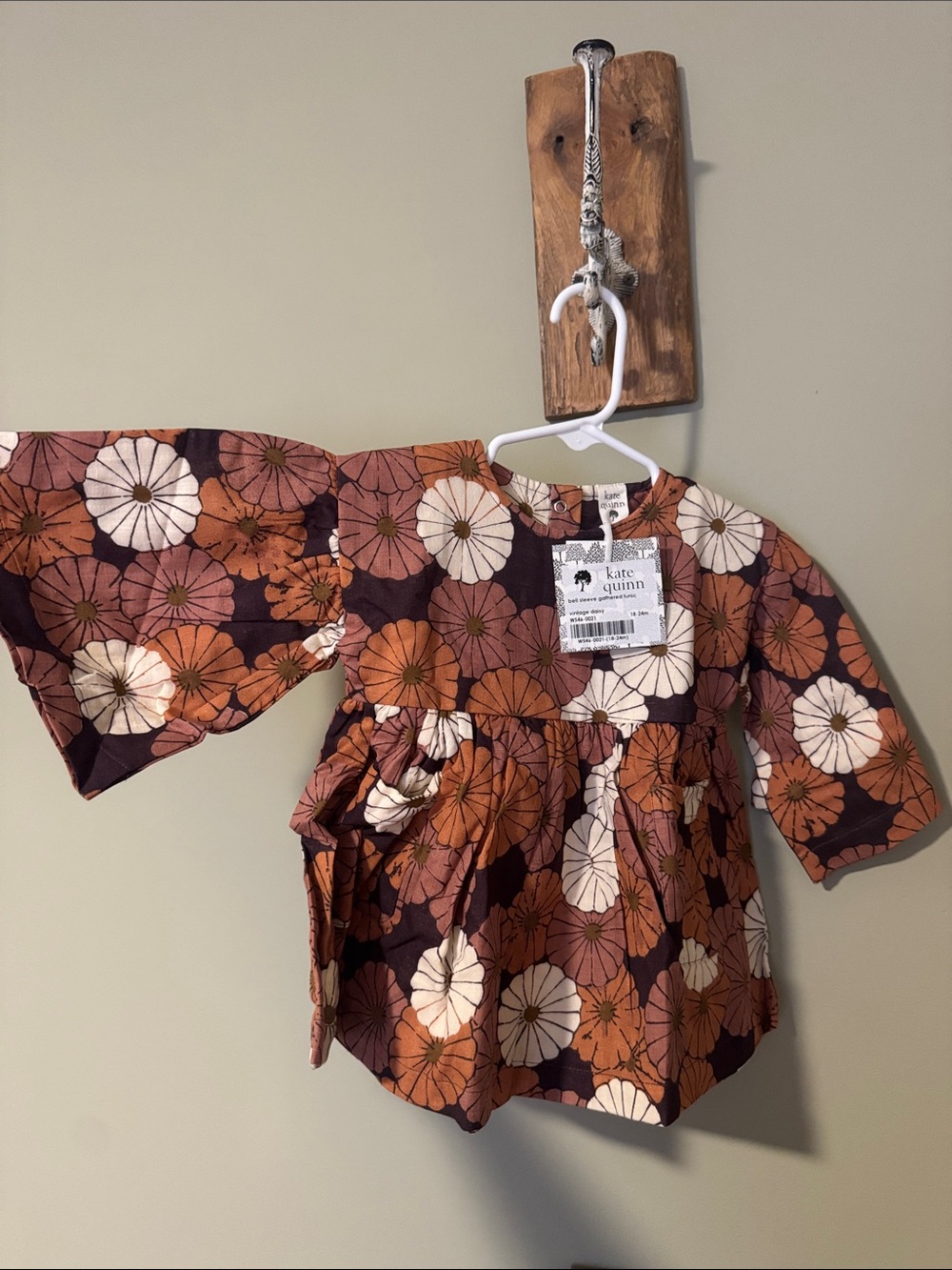 Kate Quinn - organic cotton bell sleeve tunic 18-24 months